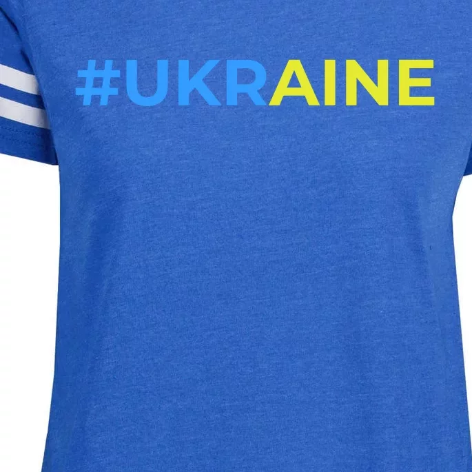 #UKRAINE Enza Ladies Jersey Football T-Shirt