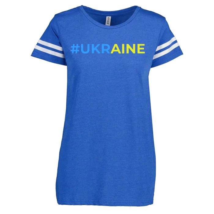 #UKRAINE Enza Ladies Jersey Football T-Shirt