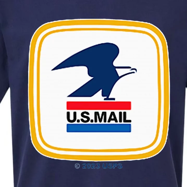 Usps Us Mail Left Chest Sueded Cloud Jersey T-Shirt