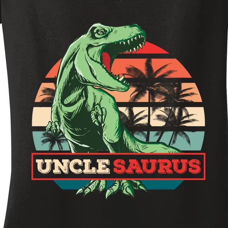 UNCLESAURUS Women's V-Neck T-Shirt