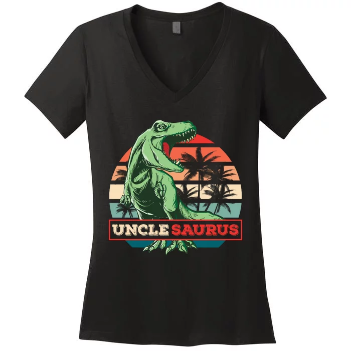 UNCLESAURUS Women's V-Neck T-Shirt