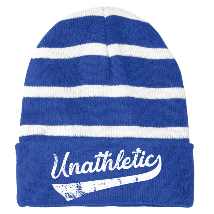 Unathletic Striped Beanie with Solid Band