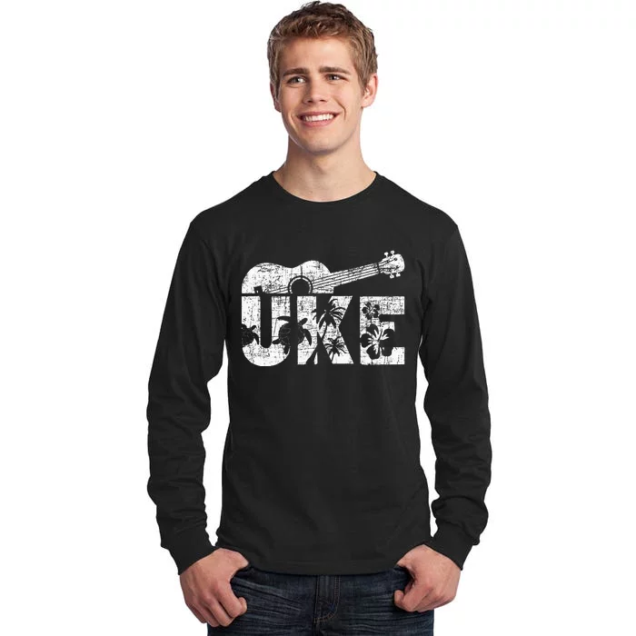 Uke Ukulele Player Ukulelist Music Guitarist Tall Long Sleeve T-Shirt