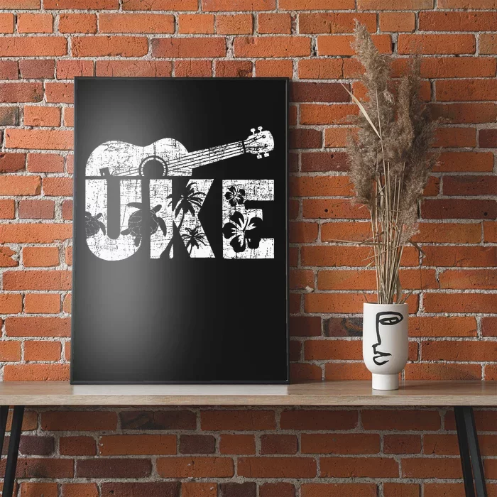 Uke Ukulele Player Ukulelist Music Guitarist Poster