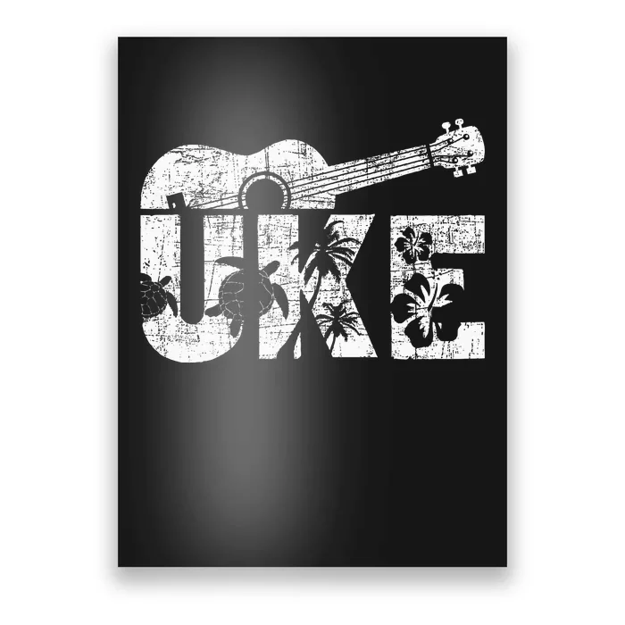 Uke Ukulele Player Ukulelist Music Guitarist Poster