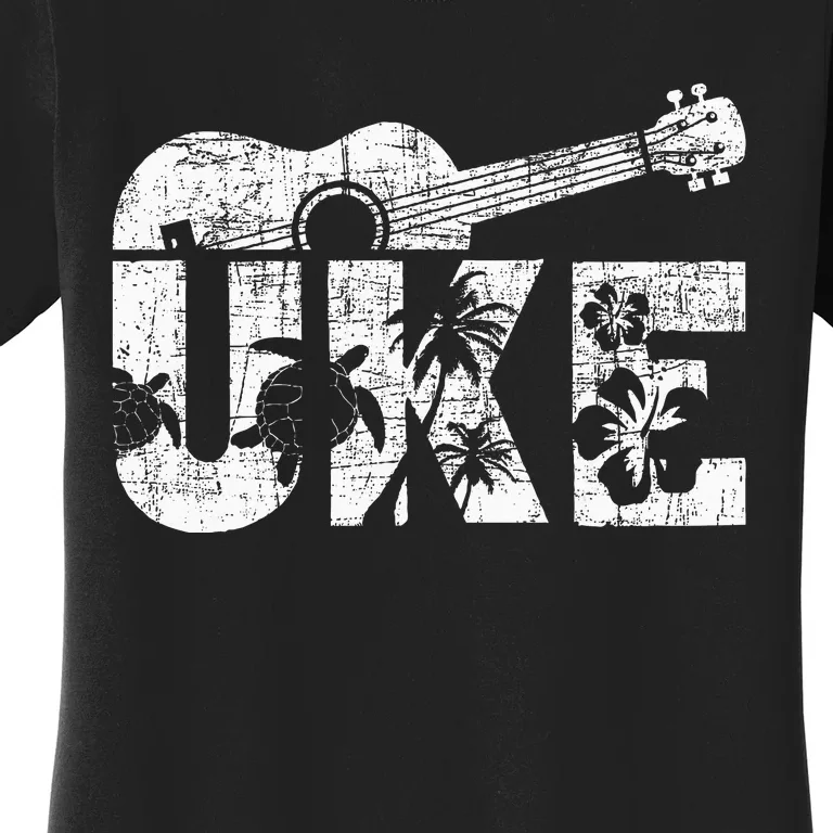 Uke Ukulele Player Ukulelist Music Guitarist Women's T-Shirt