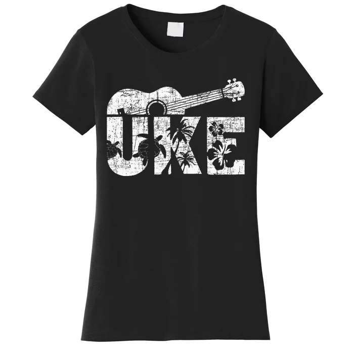 Uke Ukulele Player Ukulelist Music Guitarist Women's T-Shirt