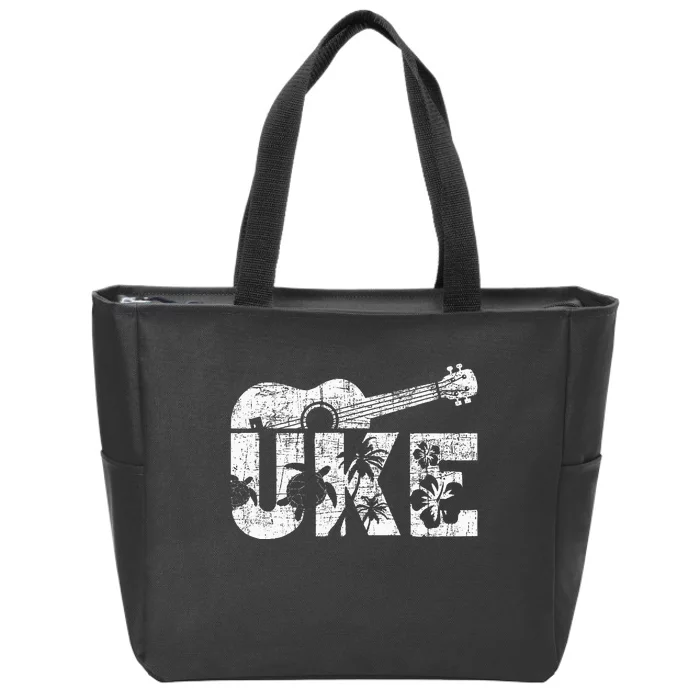 Uke Ukulele Player Ukulelist Music Guitarist Zip Tote Bag