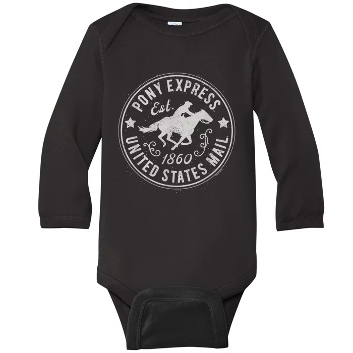 Usps Usps Pony Express Gift Baby Long Sleeve Bodysuit