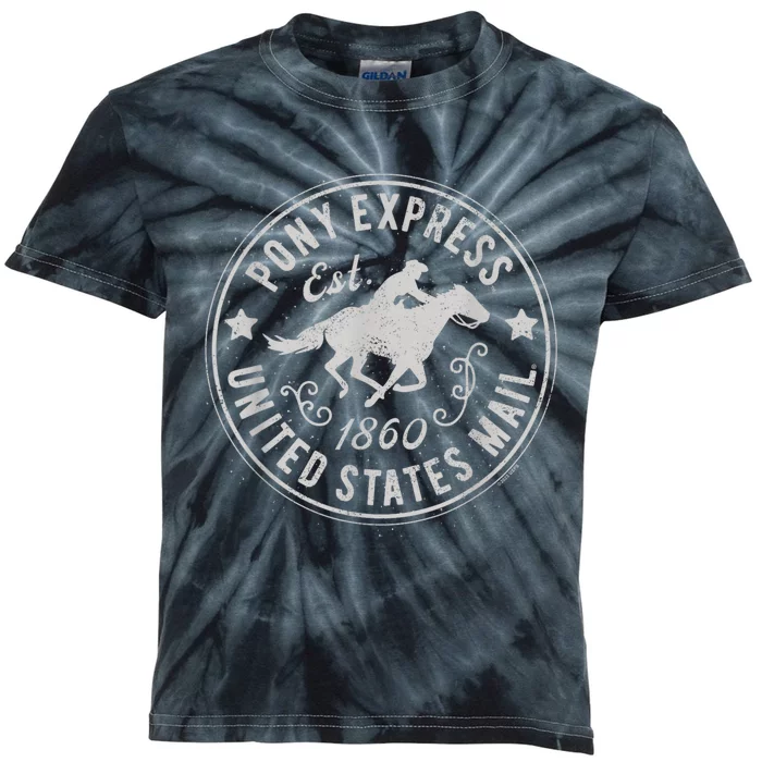 Usps Usps Pony Express Gift Kids Tie-Dye T-Shirt