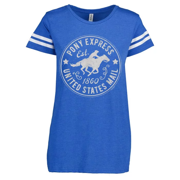 Usps Usps Pony Express Gift Enza Ladies Jersey Football T-Shirt