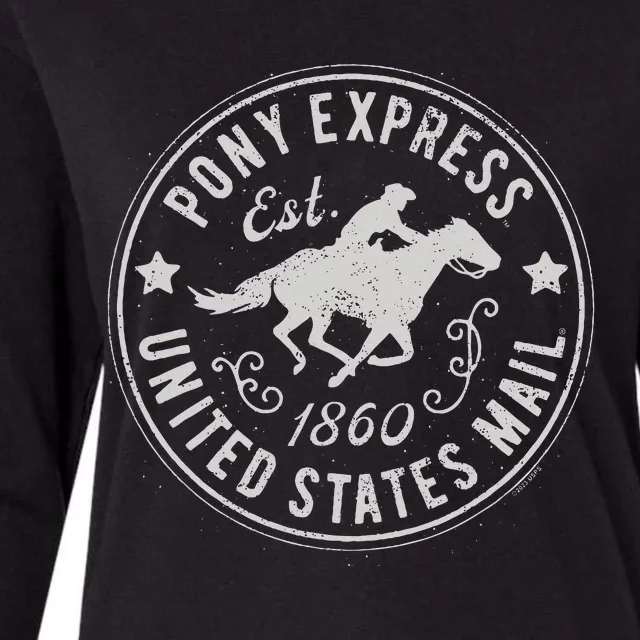 Usps Usps Pony Express Womens Cotton Relaxed Long Sleeve T-Shirt