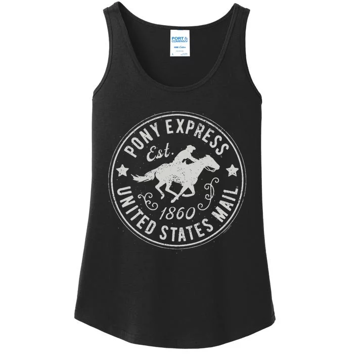 Usps Usps Pony Express Ladies Essential Tank