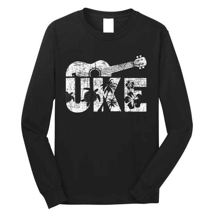 Uke Ukulele Player Ukulelist Music Guitarist Long Sleeve Shirt