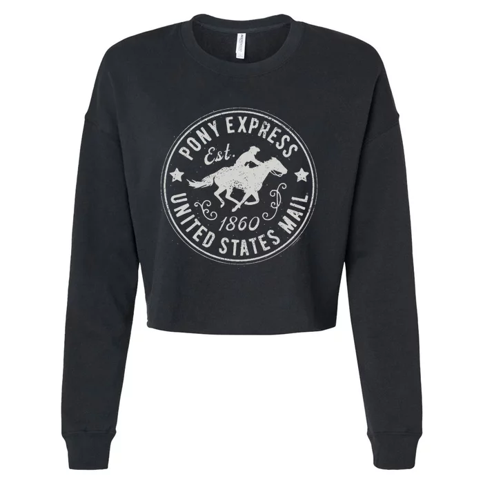 Usps Usps Pony Express Cropped Pullover Crew