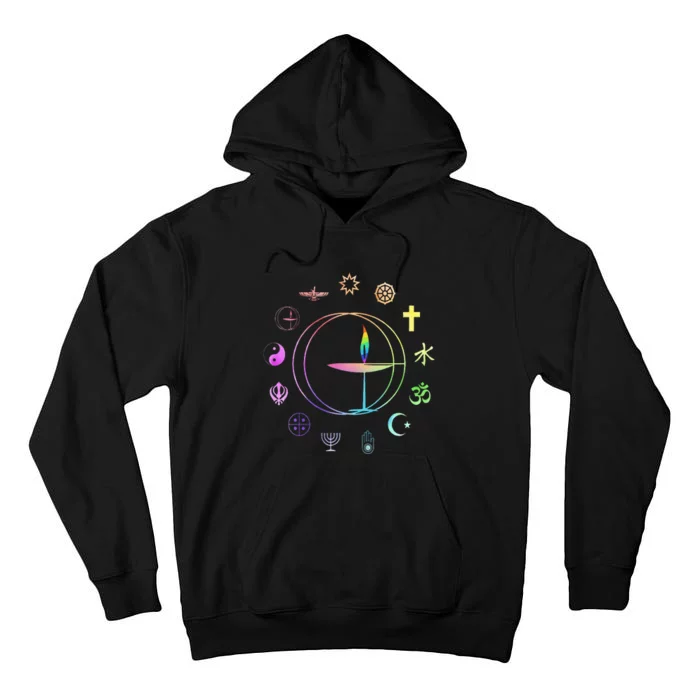 Unitarian Universalist Rainbow Uu Chalice Tall Hoodie