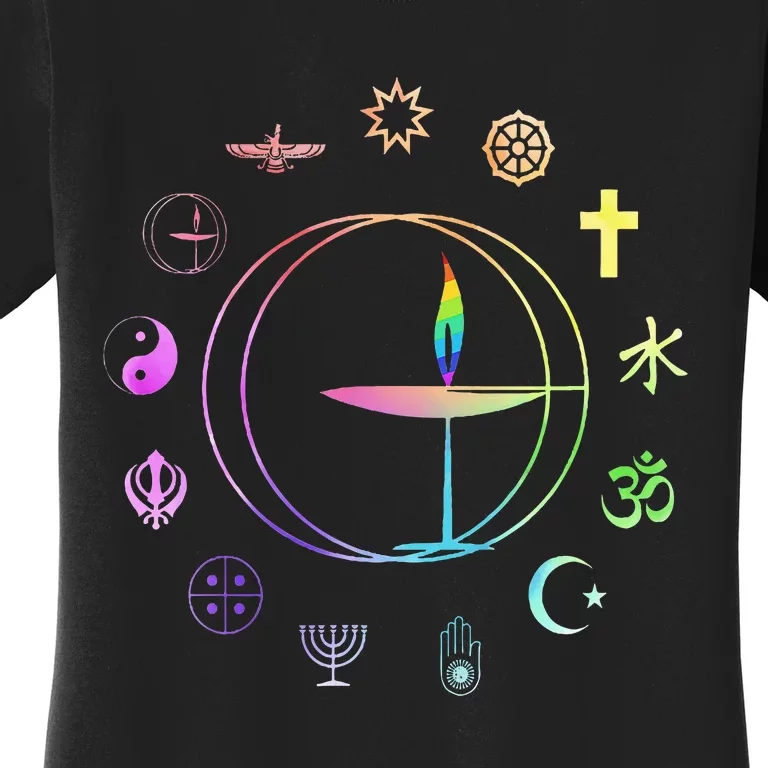 Unitarian Universalist Rainbow Uu Chalice Women's T-Shirt