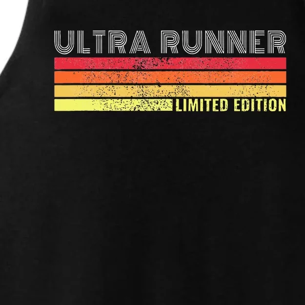 Ultramarathon Ultra Running Retro Marathon Ultra Runner Ladies Tri-Blend Wicking Tank