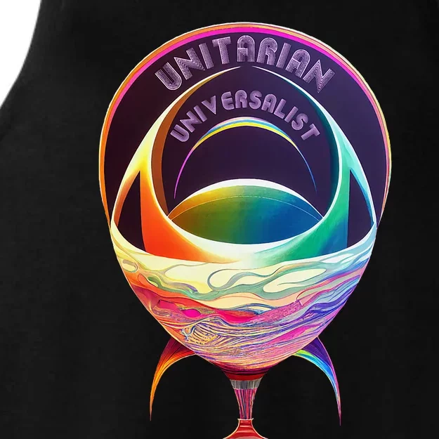 Unitarian Universalist Rainbow Uu Chalice Ladies Tri-Blend Wicking Tank