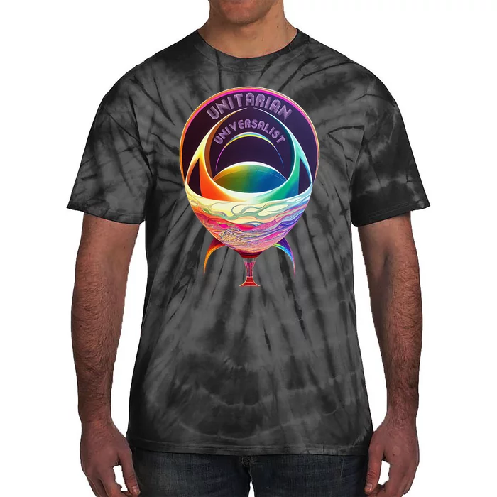 Unitarian Universalist Rainbow Uu Chalice Tie-Dye T-Shirt