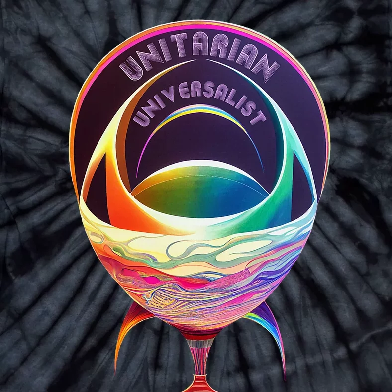 Unitarian Universalist Rainbow Uu Chalice Tie-Dye T-Shirt