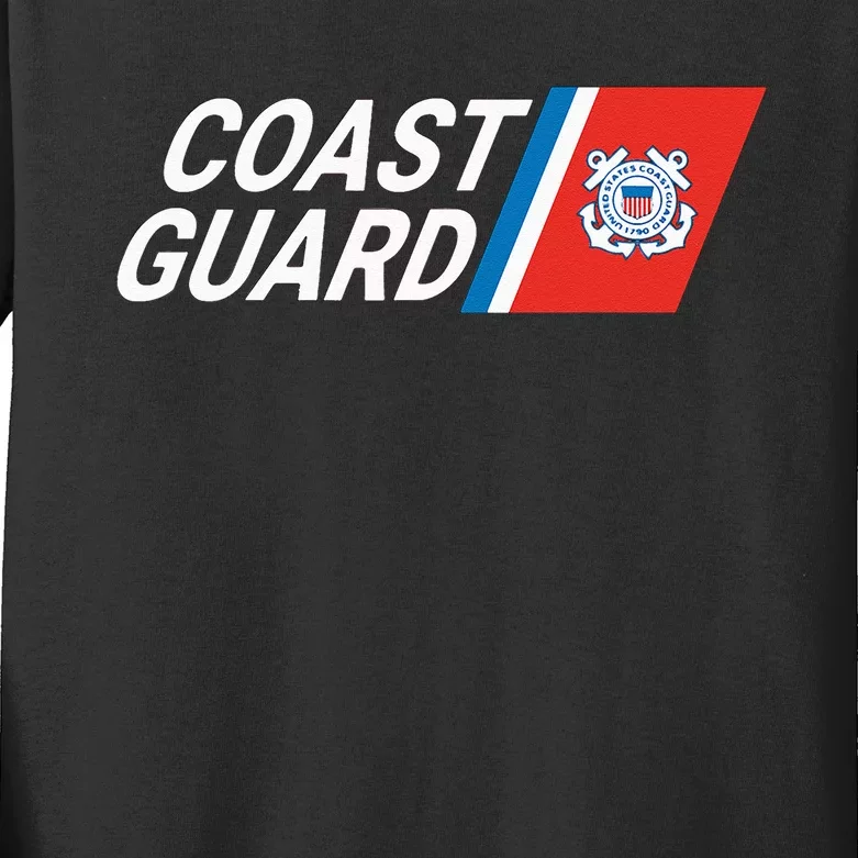 US UNITED STATES COAST GUARD USCG Kids Long Sleeve Shirt