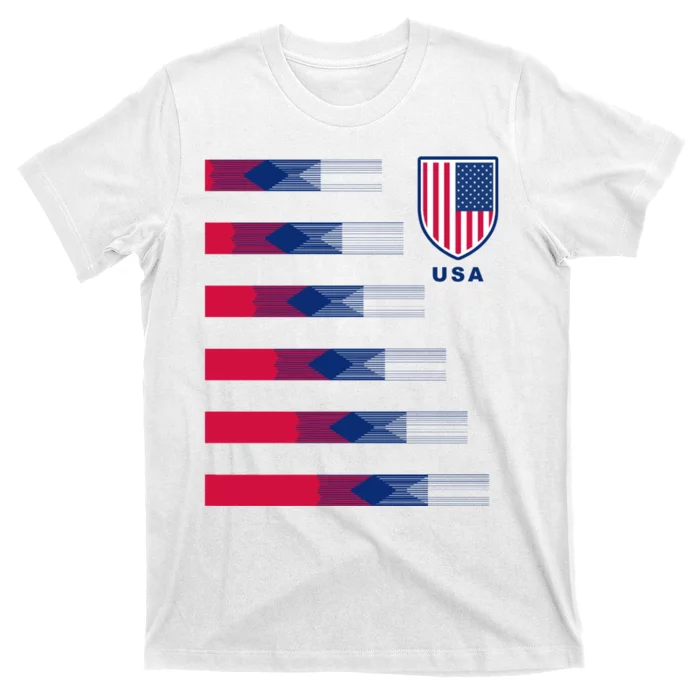 Teeshirtpalace Made in USA Soccer Team Flag T-Shirt