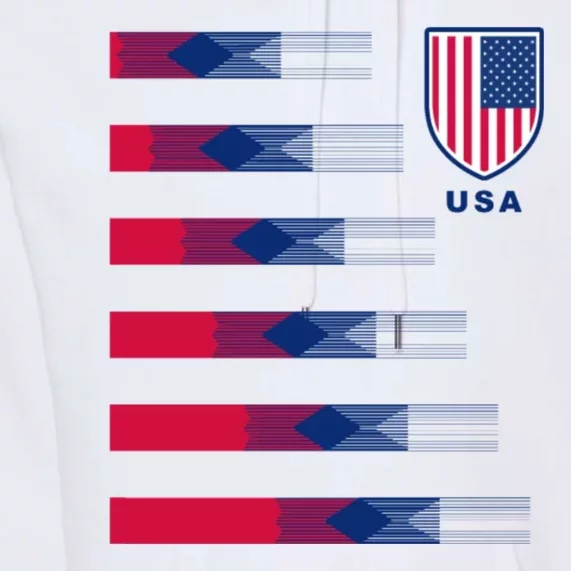 USA Soccer American Team Jersey Premium Hoodie