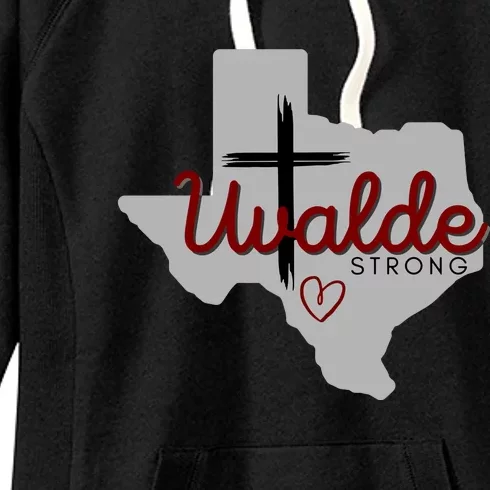 Uvalde Uvalde Strong Pray For Uvalde Women's Fleece Hoodie