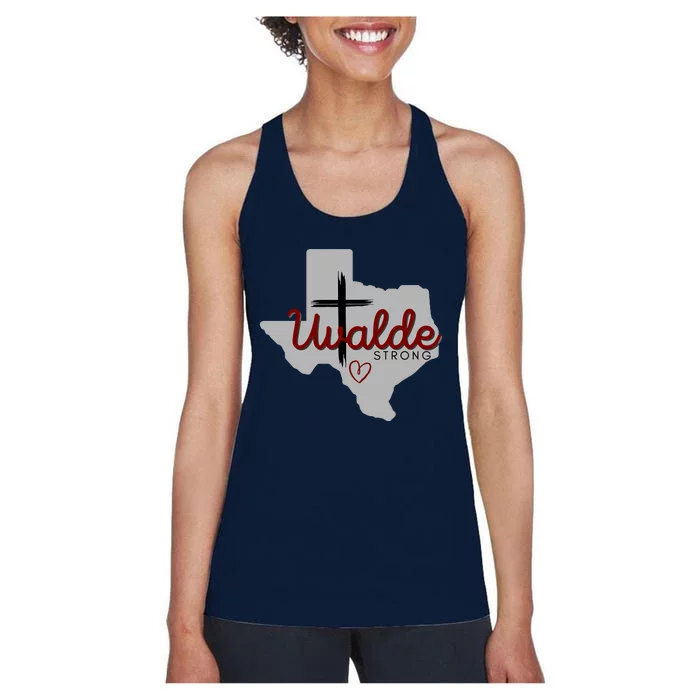 Uvalde Uvalde Strong Pray For Uvalde Women's Racerback Tank