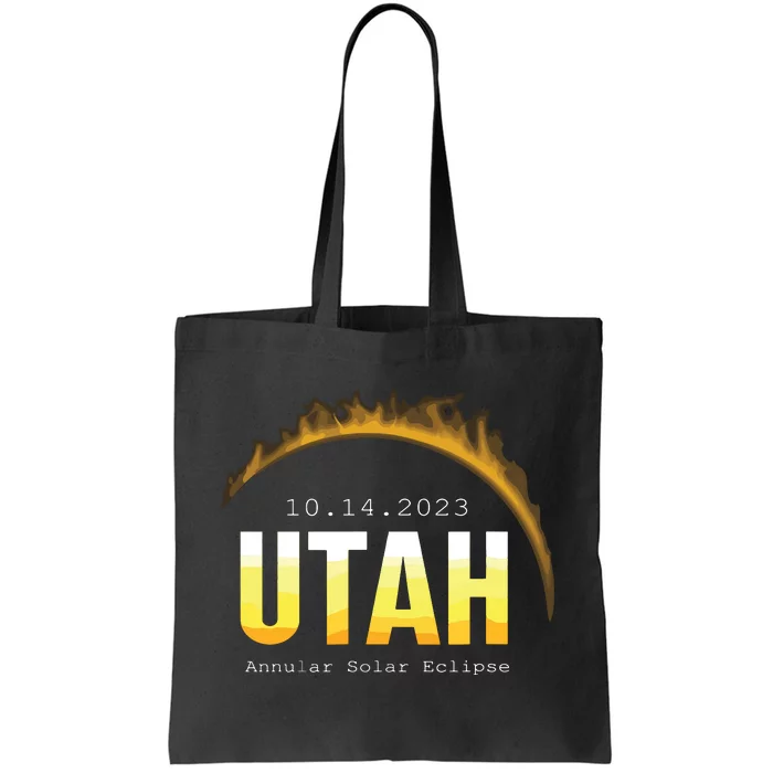 Utah Usa State Annular Solar Eclipse 14th October Tote Bag