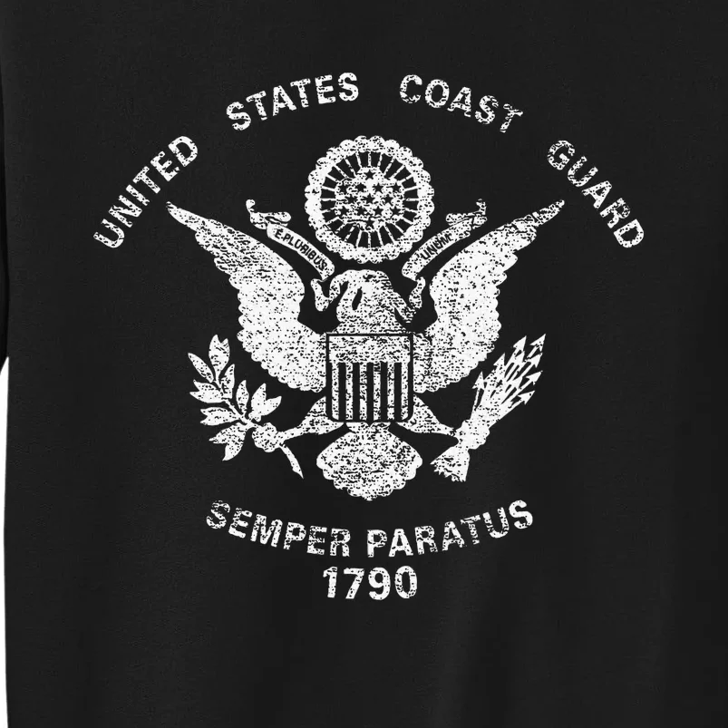 Us United States Coast Guard Uscg Eagle Flag Tall Sweatshirt