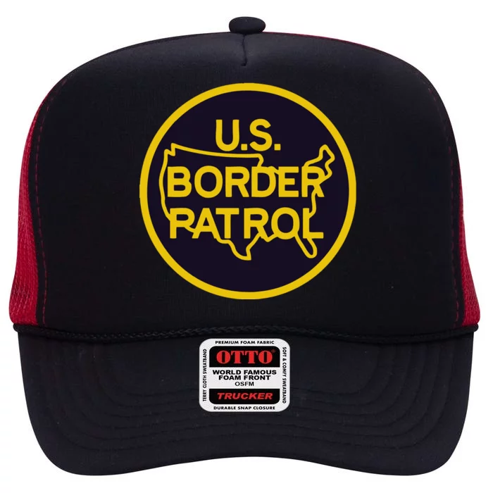 Us United States Border Patrol High Crown Mesh Trucker Hat