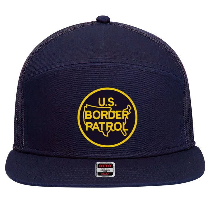 Us United States Border Patrol 7 Panel Mesh Trucker Snapback Hat