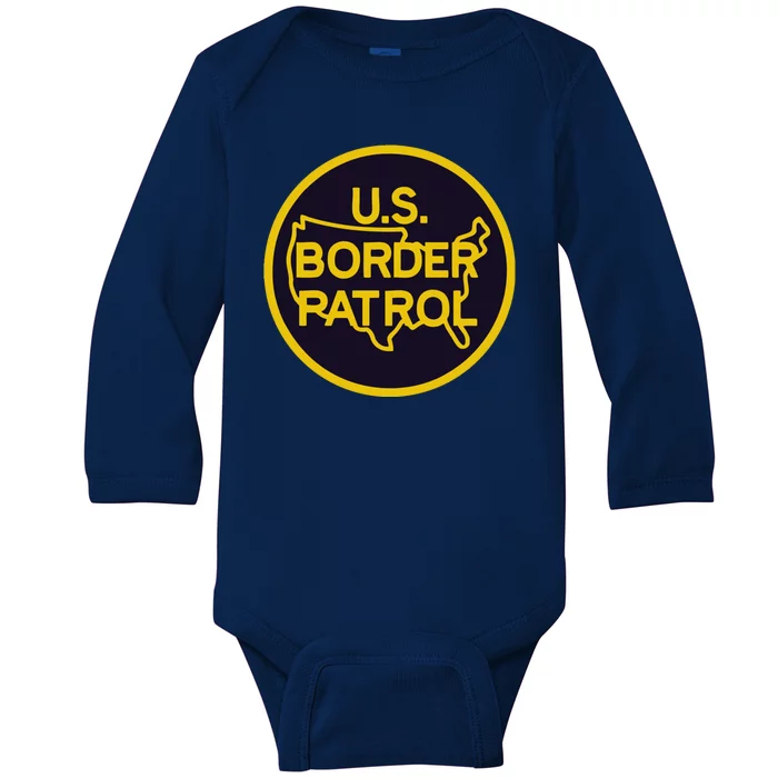 Us United States Border Patrol Baby Long Sleeve Bodysuit