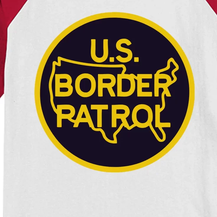 Us United States Border Patrol Kids Colorblock Raglan Jersey