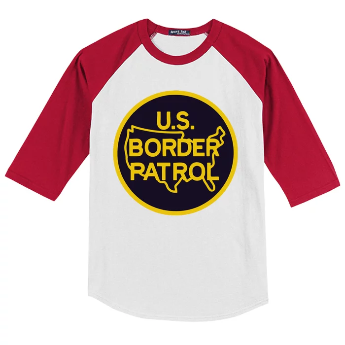 Us United States Border Patrol Kids Colorblock Raglan Jersey