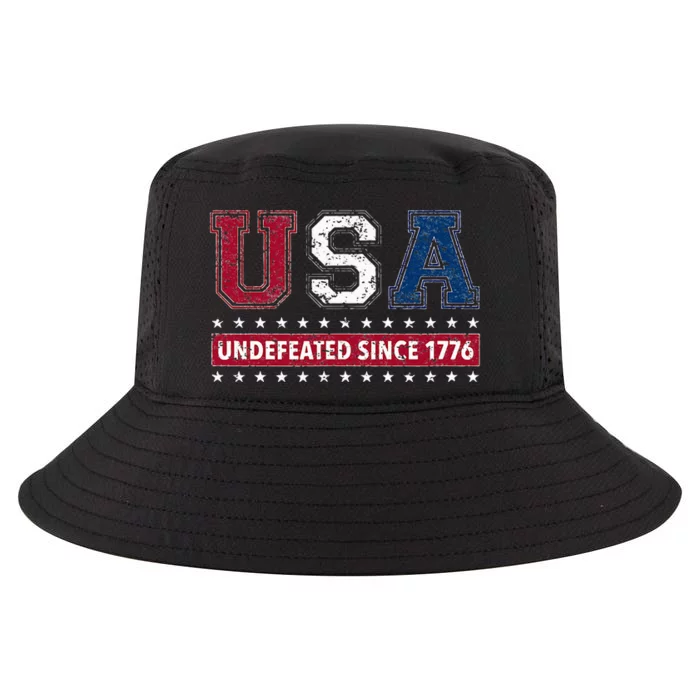 Usa Undefeated Since 1776 Cool Comfort Performance Bucket Hat