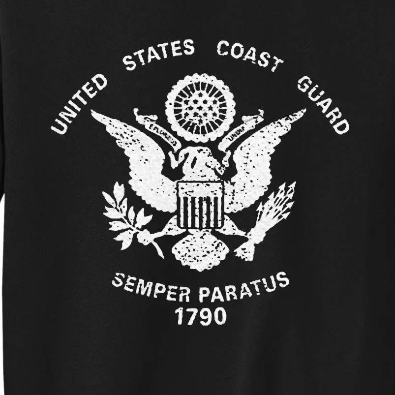 Us United States Coast Guard Uscg Eagle Flag Tall Sweatshirt