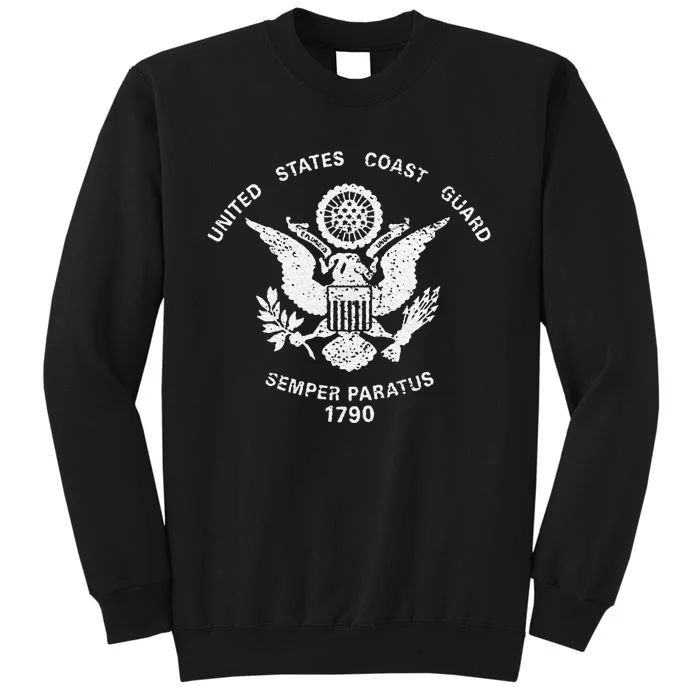 Us United States Coast Guard Uscg Eagle Flag Tall Sweatshirt