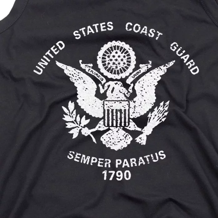 Us United States Coast Guard Uscg Eagle Flag Tank Top