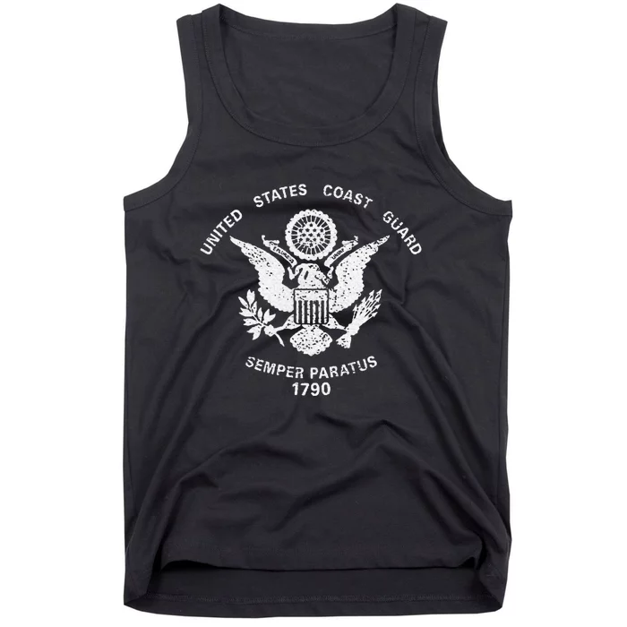 Us United States Coast Guard Uscg Eagle Flag Tank Top