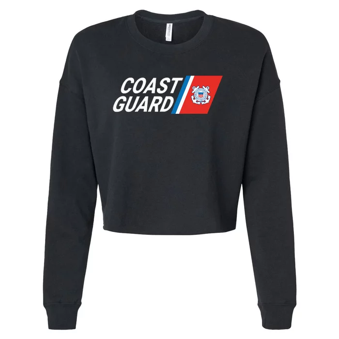 US UNITED STATES COAST GUARD USCG Cropped Pullover Crew