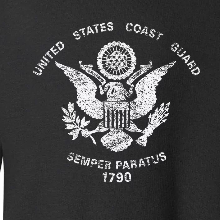 Us United States Coast Guard Uscg Eagle Flag Toddler Sweatshirt