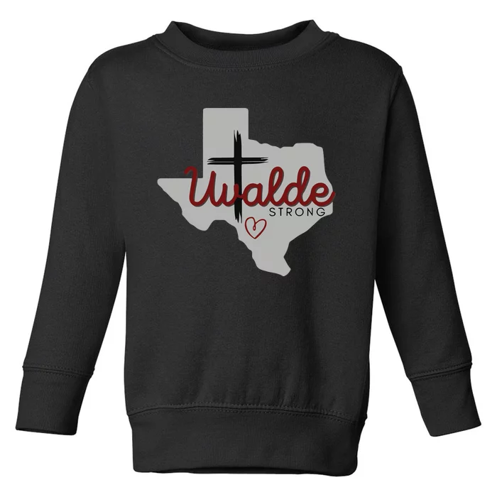 Uvalde Uvalde Strong Pray For Uvalde Toddler Sweatshirt