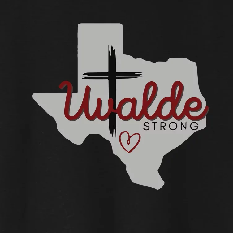 Uvalde Uvalde Strong Pray For Uvalde Women's Crop Top Tee