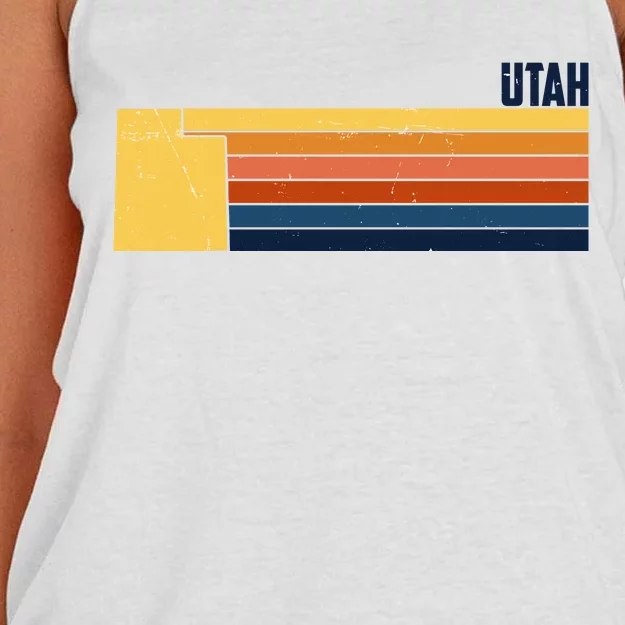 Retro Vintage Utah Women's Knotted Racerback Tank