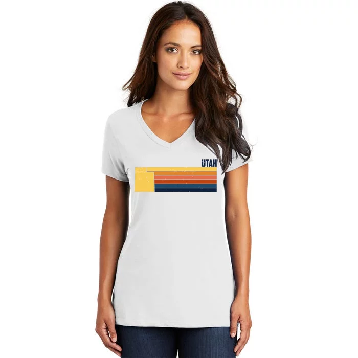 Retro Vintage Utah Women's V-Neck T-Shirt