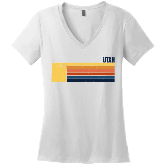 Retro Vintage Utah Women's V-Neck T-Shirt