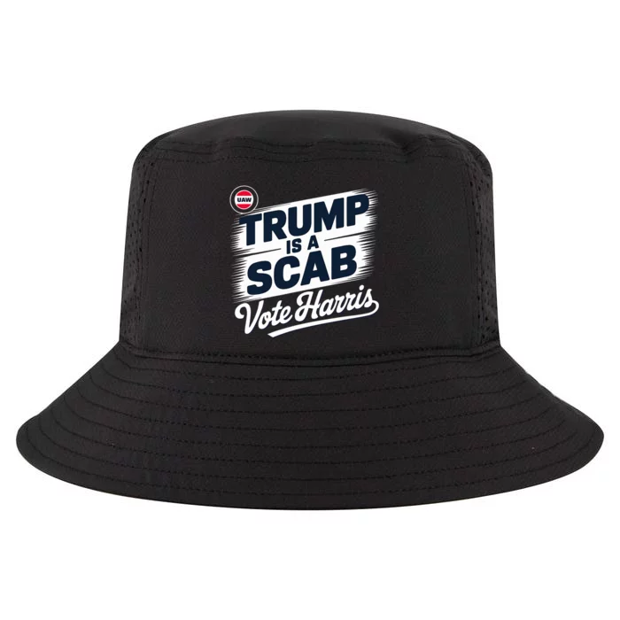 Uaw Union Trump Is A Scab Vote Kamala Harris Funny Design Cool Comfort Performance Bucket Hat